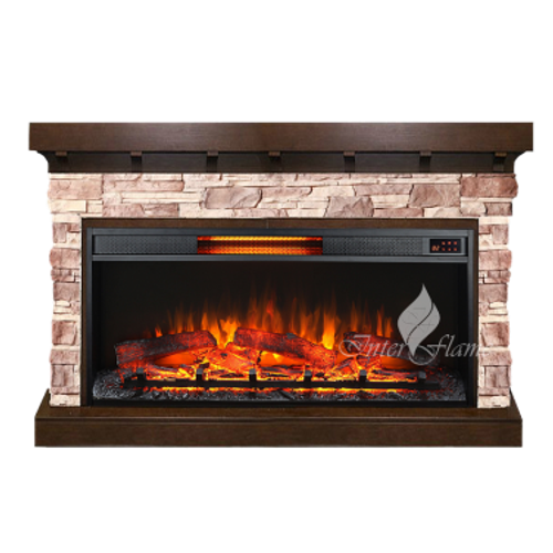Каминокомплект Inter Flame ФлегСтоун с очагом Foton 36