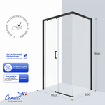 Душевое ограждение Ceruttispa ВИТО (VITO) 110B (110x80x195)