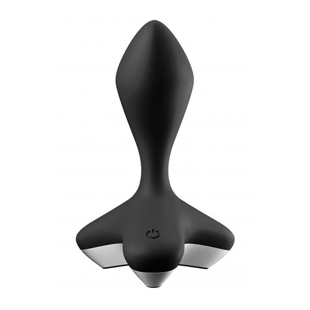 Черная анальная пробка 11,5см с вибрацией Satisfyer Game Changer Black