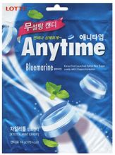 Леденцы Lotte Anytime Bluemarine без сахара 60 г, 3 шт