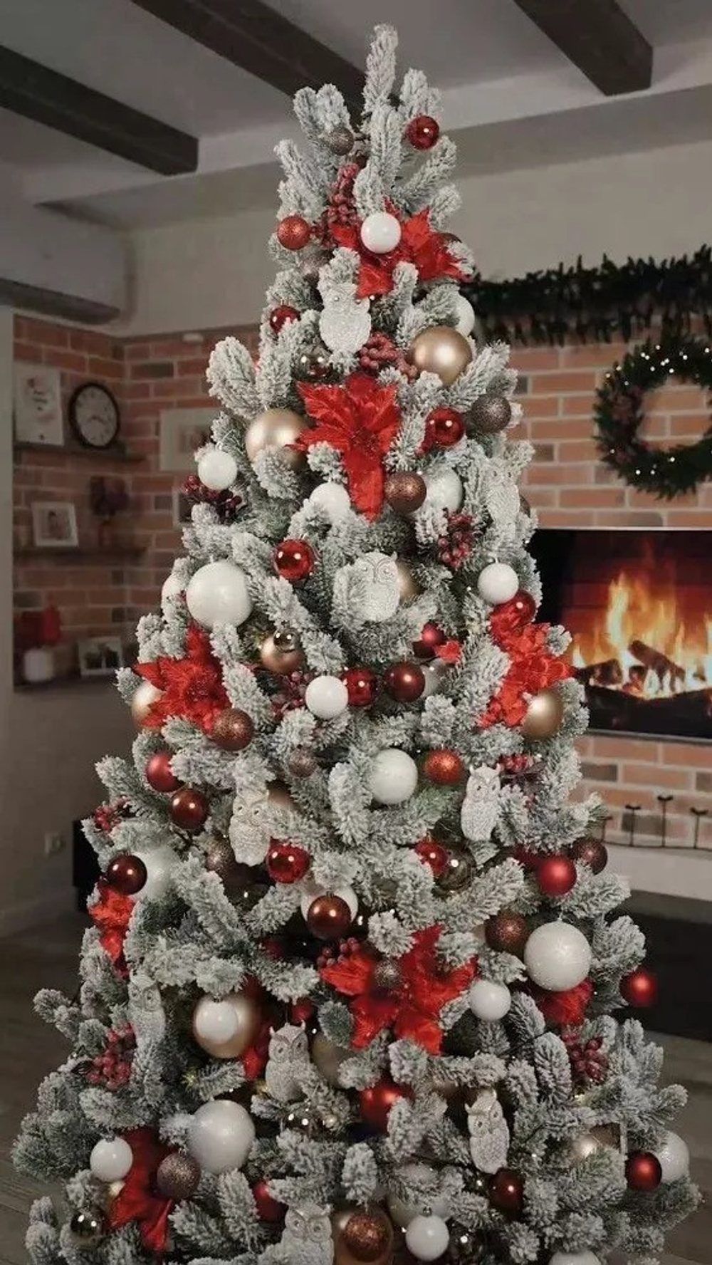 Ель искусственная Царь Елка Алиса заснеженная, АЛС/ЗСН-220