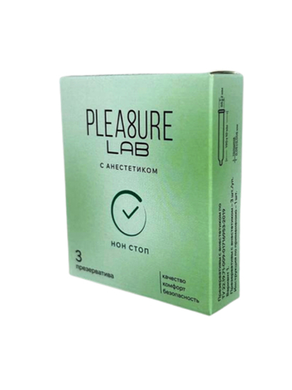 Pleasure Lab - Презервативы с анастетиком, 3 шт