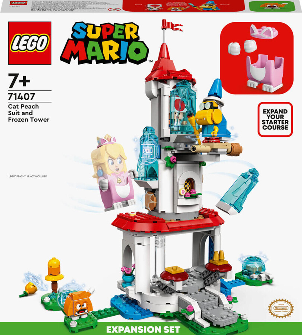 Конструктор LEGO Super Mario 71407 Наряд Пич-кошки и Ледяная башня
