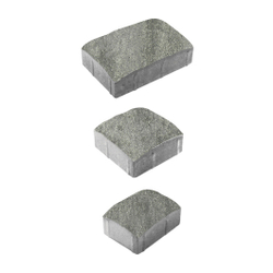 Тротуарная плитка УРИКО, комплект из 3 видов плит, Искусственный камень Шунгит