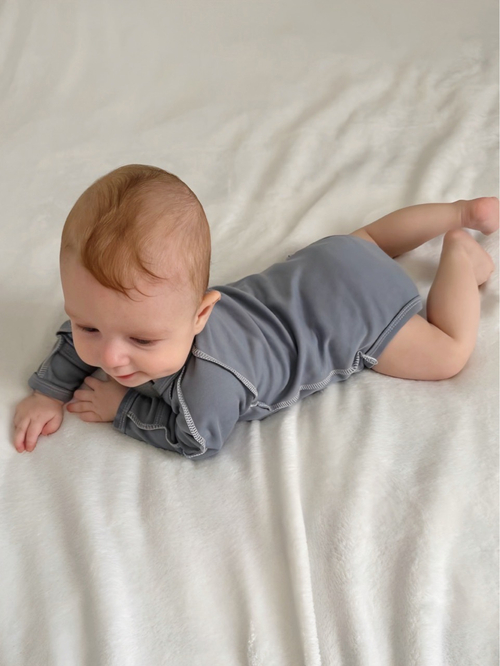 Боди-кимоно Лазурно-серый (56,62)