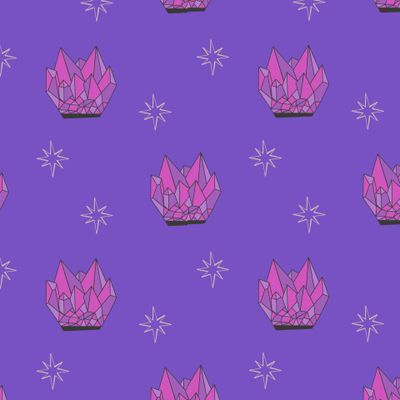 Фиолетовые кристаллы