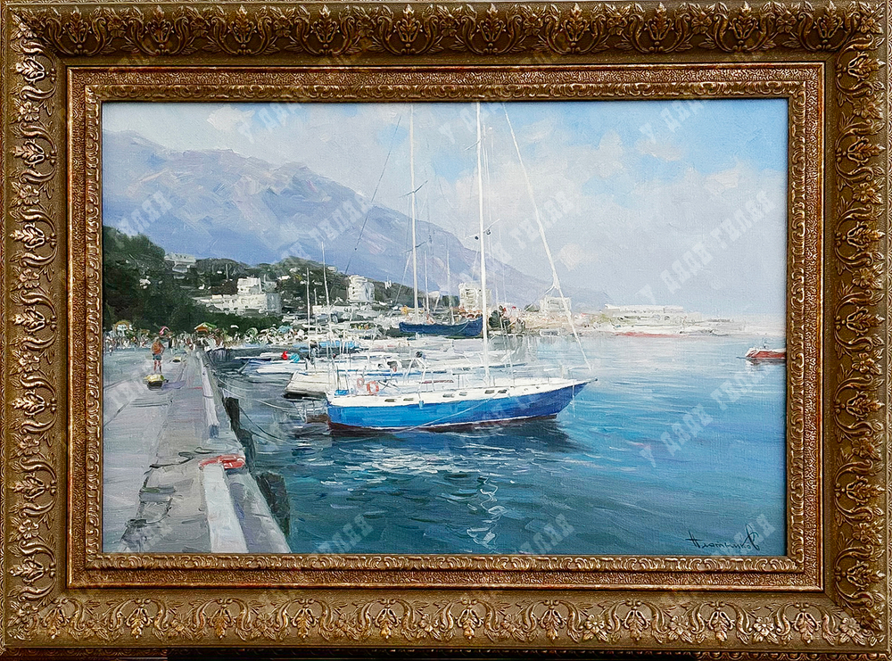 Плотников В.В. Набережная Ялты. Холст, масло. Крым, 2013 г.
