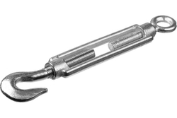 Талреп STAYER DIN 1480, крюк-кольцо, М20, 1 штука, оцинкованный 30515-20