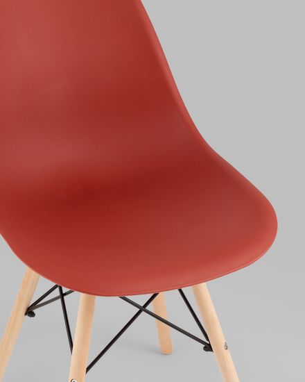 Стул Eames Style DSW терракотовый (разборный каркас)