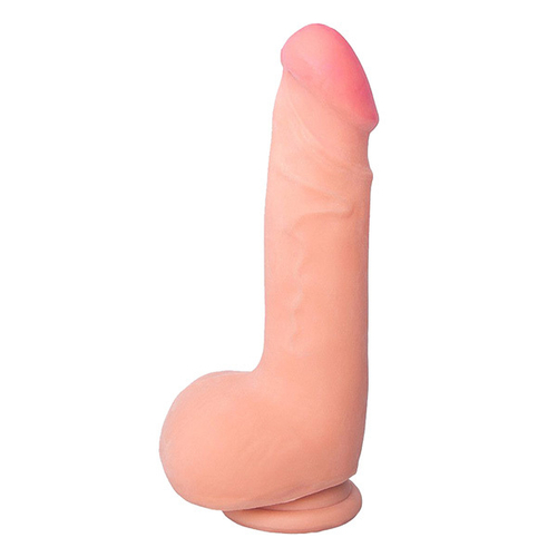 Телесный вибратор 19см с пультом ДУ ToyFa RealStick Elite Vibro 987017