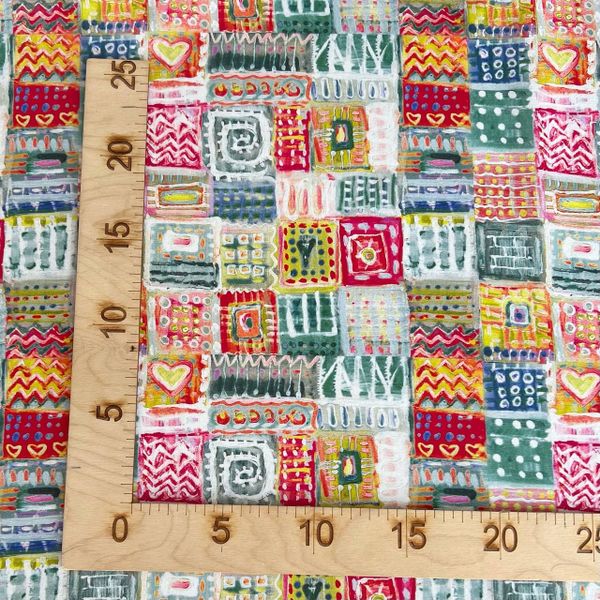 СЕРДЕЧНАЯ МОЗАИКА - 100% хлопок 2