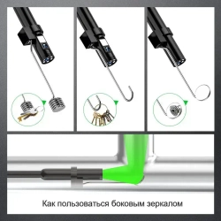 INSKAM Wi-Fi промышленный эндоскоп с 8 мм IP67 водонепроницаемая регулируемая 8 светодиодная камера для осмотра для IOS IPhone Android (1 м)