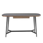 Письменный стол MQ2002DK /3137 орех и черное стекло