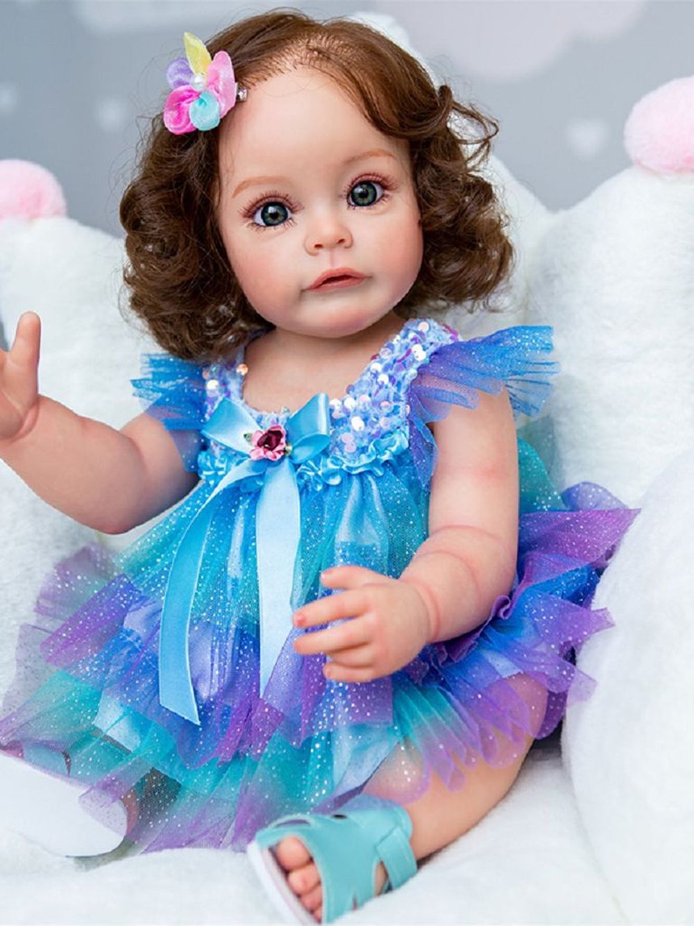 Кукла Реборн виниловая 55см в пакете (FA-010)