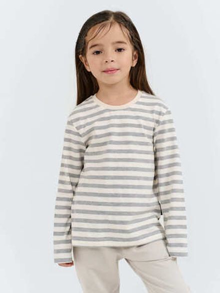 Лонгслив "Полоска Пепел"