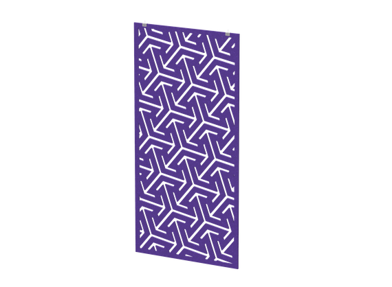 Перегородка с декором "Изометрия" (фурнитура в комплекте) 100х1,2х200