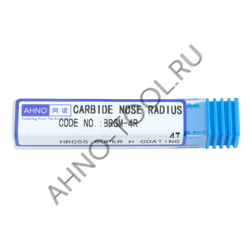 Фреза твердосплавная радиусная   4мм (L=50, l=10, хв=4) Z4 35° по стали, нерж., чугуну, с радиусной