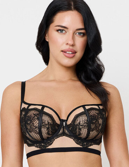 Бюстгальтер Subtille Belinda Black Balconette Soft (черный/бежевый)