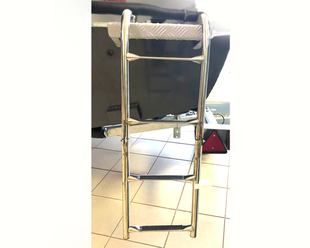 Трап нержавеющий складной 4 ступеньки