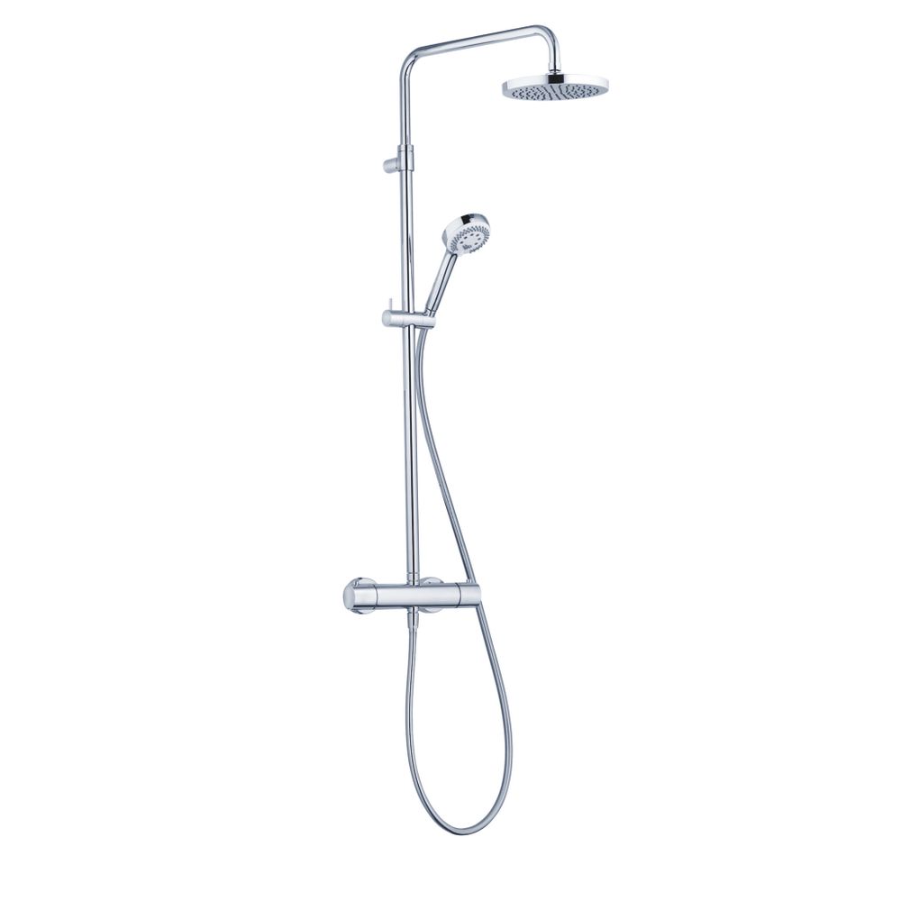 KLUDI LOGO DUAL SHOWER SYSTEM с термостатом для душа, ручная лейка 3S