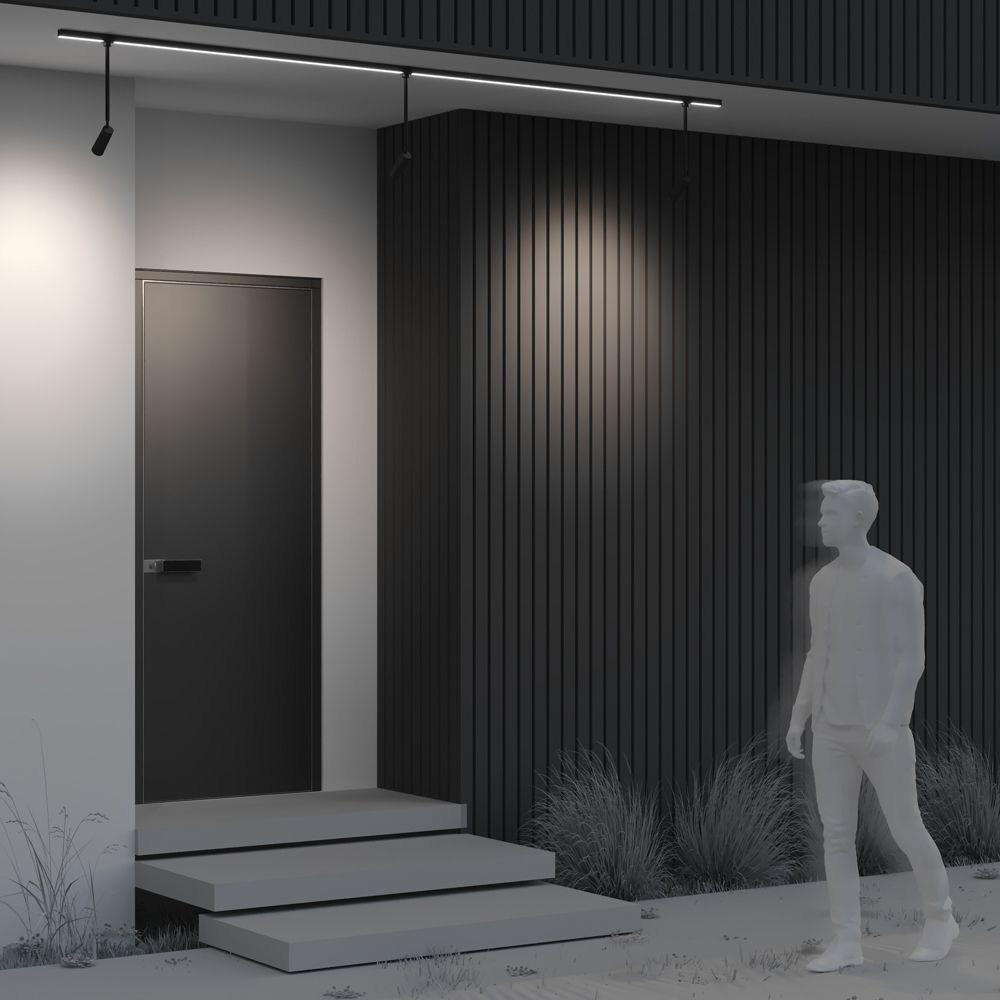 Трековый уличный магнитный светодиодный светильник Maytoni Elasity Focus O-TR01-2-P-8WB3K