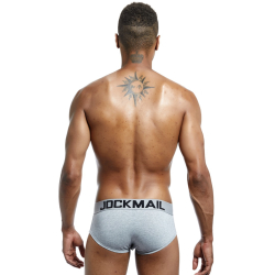 Мужские трусы брифы серые JOCKMAIL JM2023-3