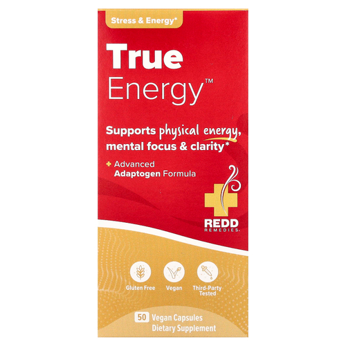 Redd Remedies, TrueEnergy™, 50 веганских капсул