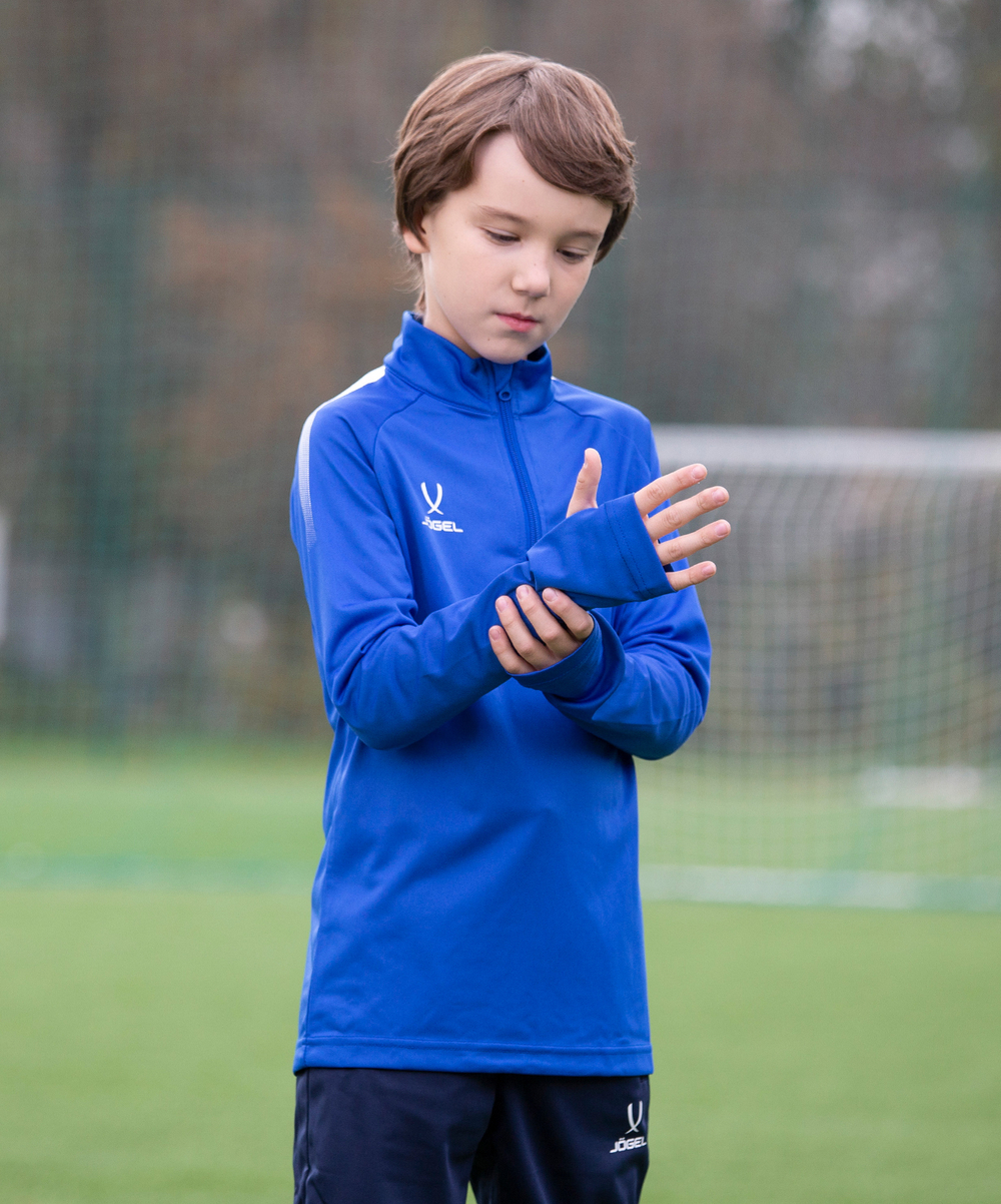 Джемпер тренировочный CAMP Training Top 1/4 Zip, синий, детский