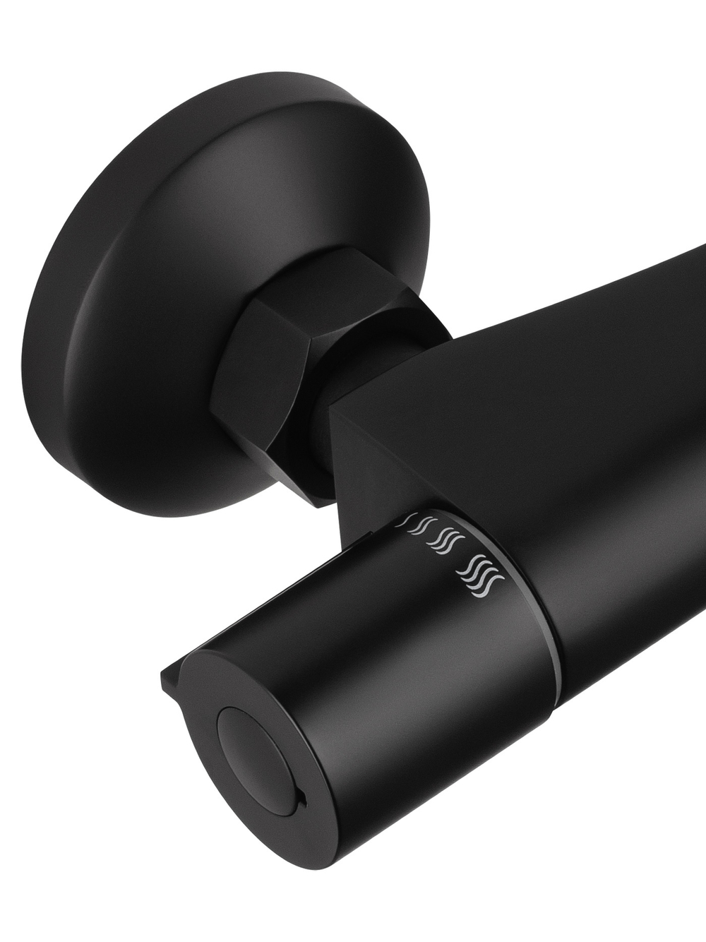 Смеситель для душа с термостатом WONZON & WOGHAND INN 5, Черный матовый (WW-B1005-A-MB)