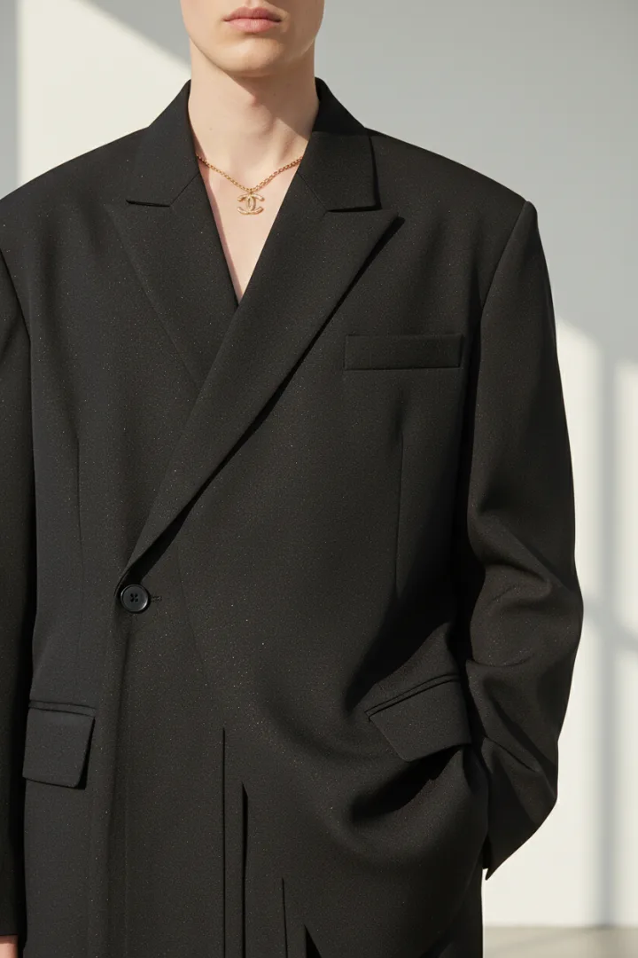 Асимметричный мужской пиджак «YAMO»