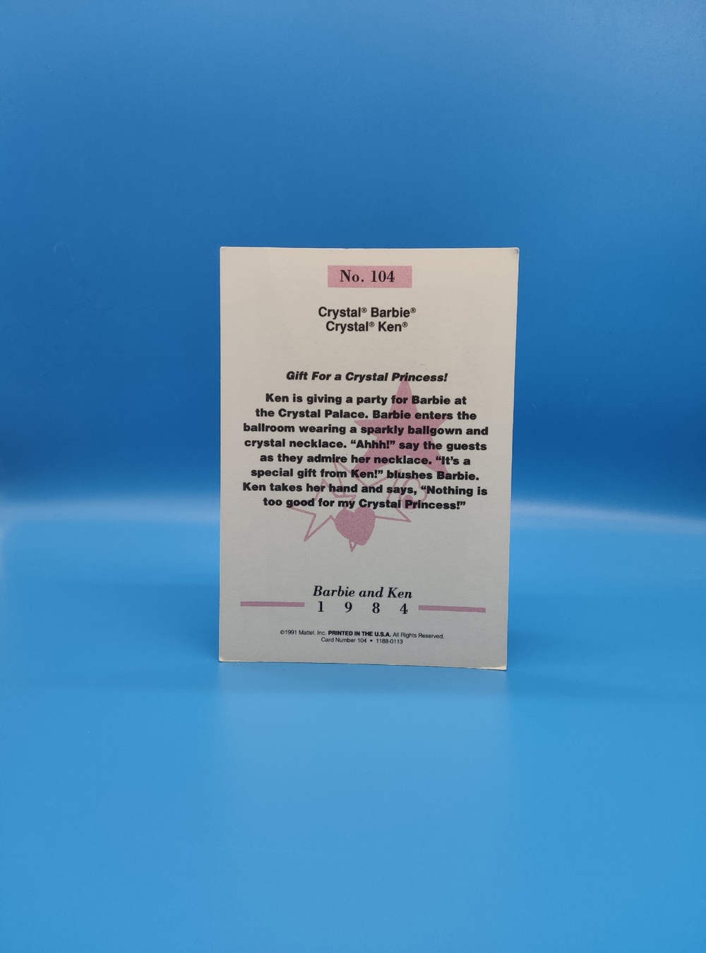 Аксессуар винтажная карточка Барби 90х 03960