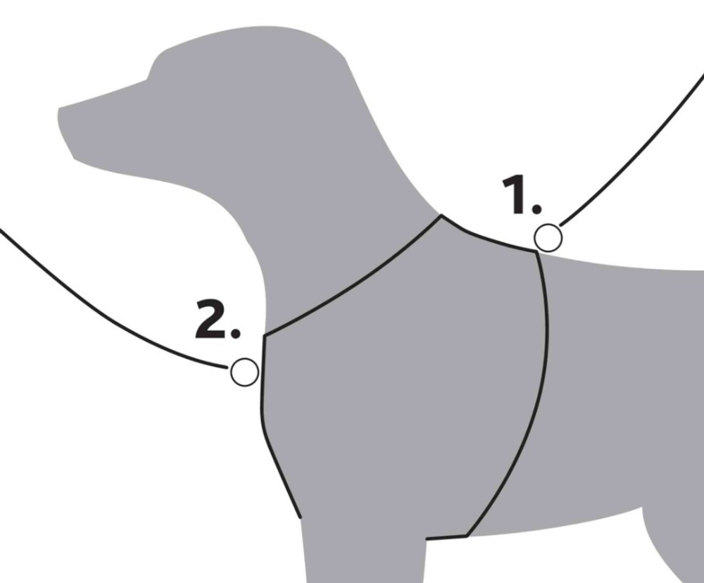 TRIXIE Шлейка Premium Y-harness 25 мм, размер L-XL