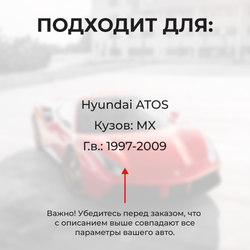 Ремкомплект ограничителей дверей Hyundai ATOS MX (2 двери, тип 10) 1997-2009