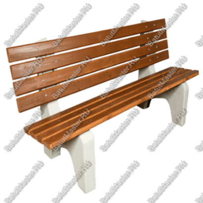 СКАМЕЙКА ПАРКОВАЯ СО СПИНКОЙ