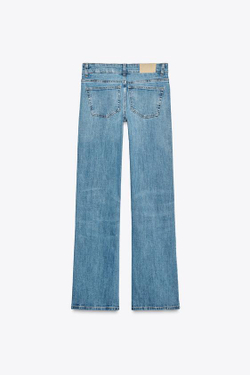 ZARA ДЖИНСЫ СВОБОДНОГО КРОЯ С НИЗКОЙ ПОСАДКОЙ, СИНИЙ