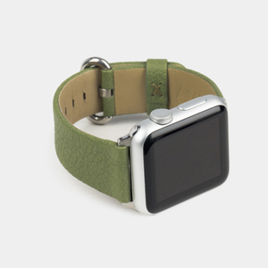 Ремешок для Apple Watch 40/41/42 mm из кожи козы, оливкового цвета