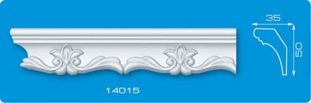 Потолочный плинтус инжекционный 1.3м, 35х50