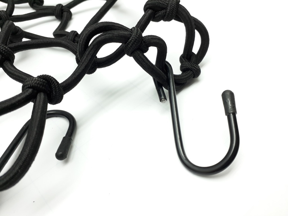 Багажная сетка REXWEAR, металлические крючки, 40*40 см, чёрный