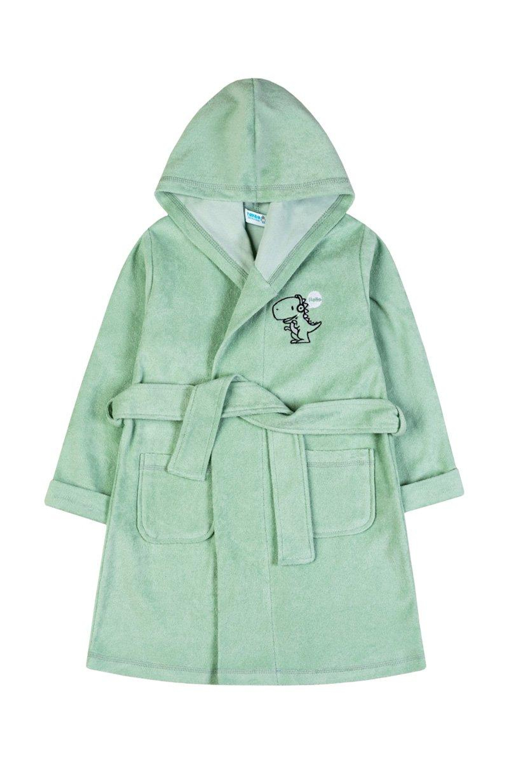 Халат (банный) для мальчика M1190M-3/6 р.116 св.зелёный (Такро)