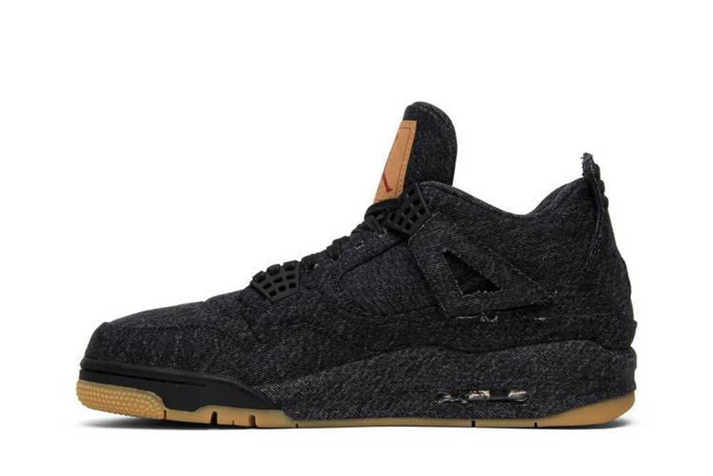 Кроссовки Levis X Jordan Air Jordan 4 Levis Black (Levis Tag)