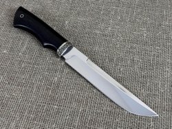 Нож "Атаман", сталь 95Х18, рукоять мореный черный граб
