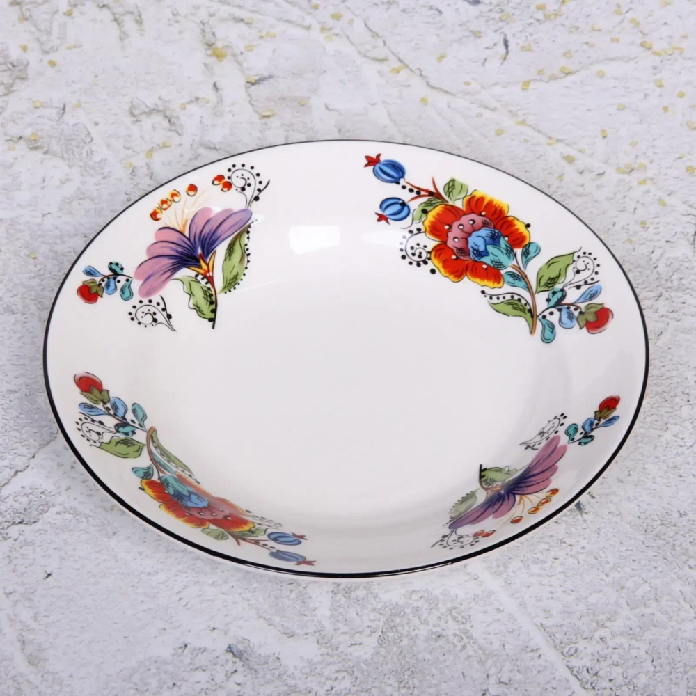 Тарелка керамическая глубокая «Magic Flower» 20*3,2см