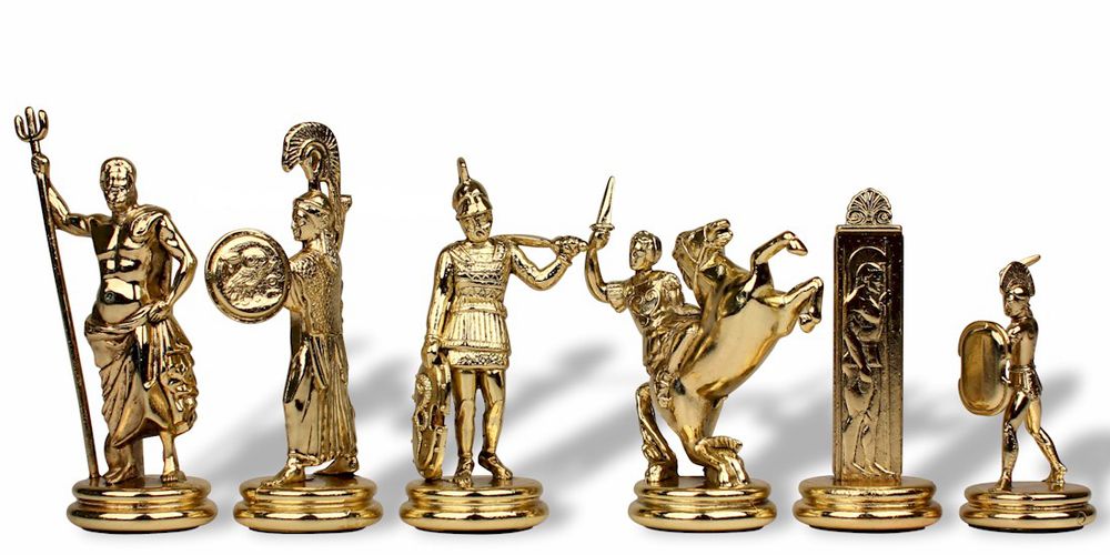 Manopoulos Шахматы сувенирные "Троянская война"