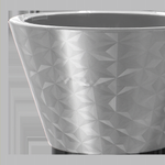 Кашпо для цветов пластиковое 5л d-23 см «Грани» Оливковый