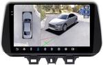 Магнитола для Hyundai Tucson 3 2018-2021 - FarCar BX1135M-360 монитор 9.5" 2K QLED на Android 13, Быстрая, CarPlay, 4G SIM-слот, 4 камеры в комплекте