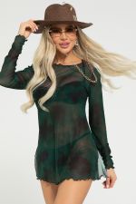 Сетка пляжная (платье) Ты и море (зеленое) П13127-1М LT Collection