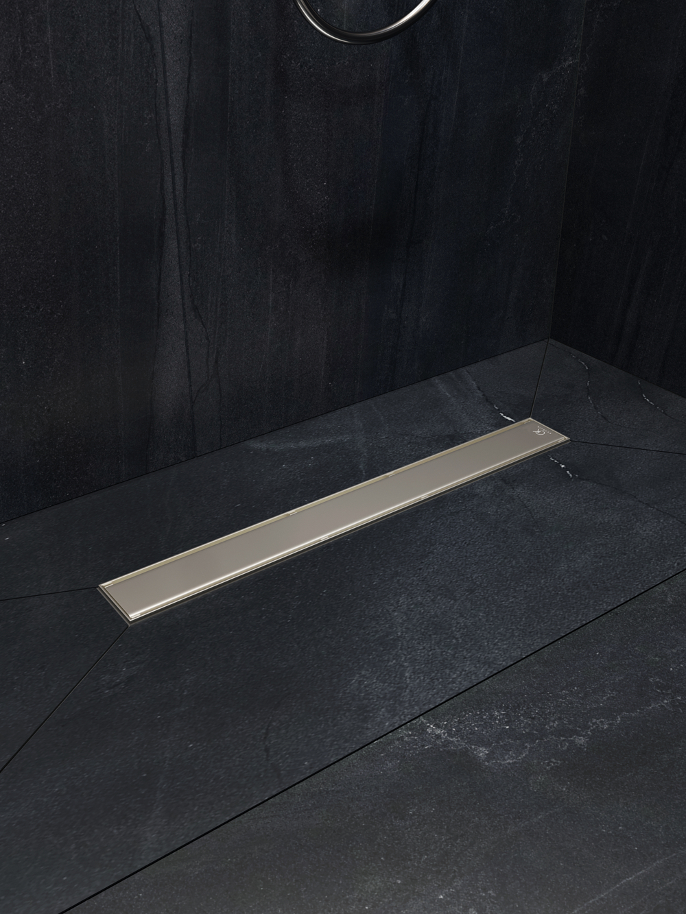 Душевой лоток CK DRAIN AQPP01-60 Inoks 60 см, из нержавеющей стали, решетка щелевая/под плитку