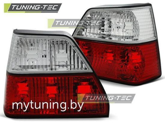 Задние фонари VW Golf 2 red white
