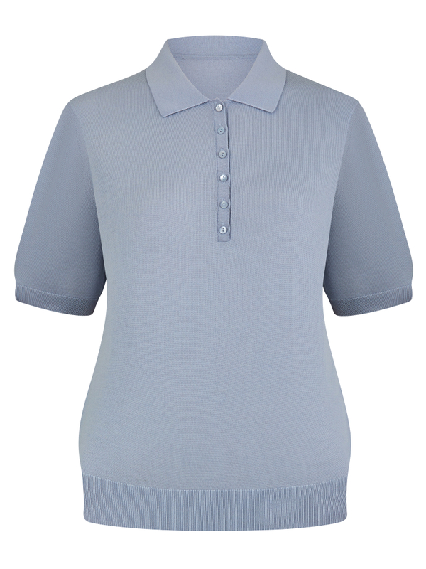 Polo TWIGGY gray blue color