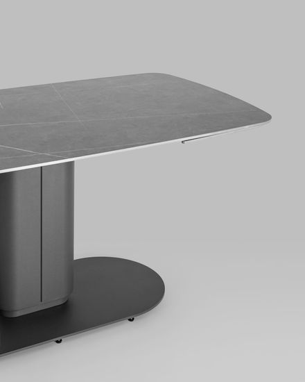 Стол обеденный Smoke раскладной 170-250*90 керамика серая